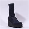 Marco Moreo Liege Stud Heel Wedge - Navy Stretch